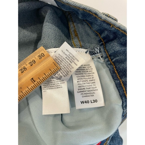 NEW Lucky Brand 410 Athletic Straight Jeans Men's 40x30(31"L) Advanced Stretch - Picture 4 of 7